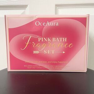 OceAura Pink Bath Fragrance Set | Mini Spa Gift Box